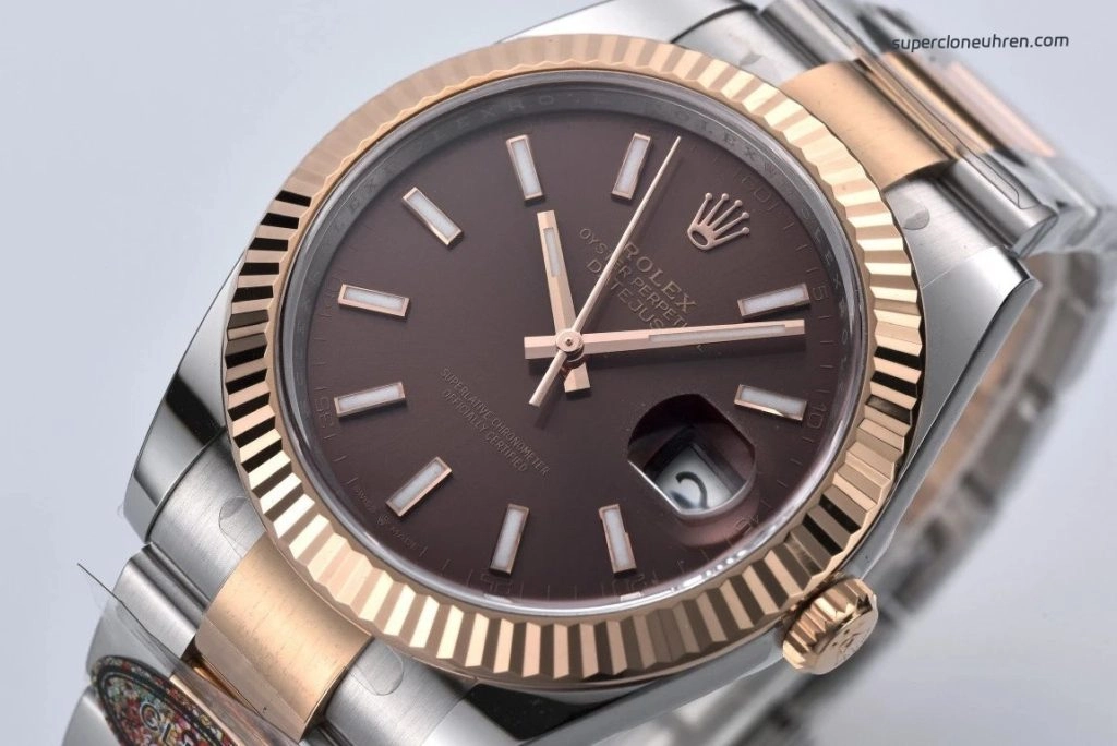 Premium Replica Uhr Rolex Datejust 126331-0002 Edelstahl und Everose-Gold 41 mm