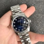 Premium Replica Uhr Rolex Datejust m178274-0061 mit Diamantindizes und Edelstahlband 31mm