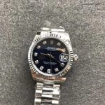 Premium Replica Uhr Rolex Datejust m178274-0061 mit Diamantindizes und Edelstahlband 31mm