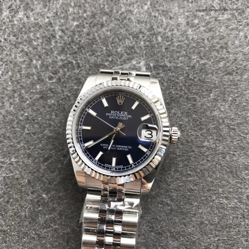 Premium Replica Uhr Rolex Datejust m178274-0037 blaues Zifferblatt mit Jubilee-Band 31mm