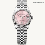 Premium Replica Uhr Rolex Datejust m278274-0024 rosa Zifferblatt mit Roemisch 31mm
