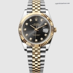 Super Clone Rolex Datejust m126333-0006 mit Diamantindizes und Jubilee-Band 41 mm
