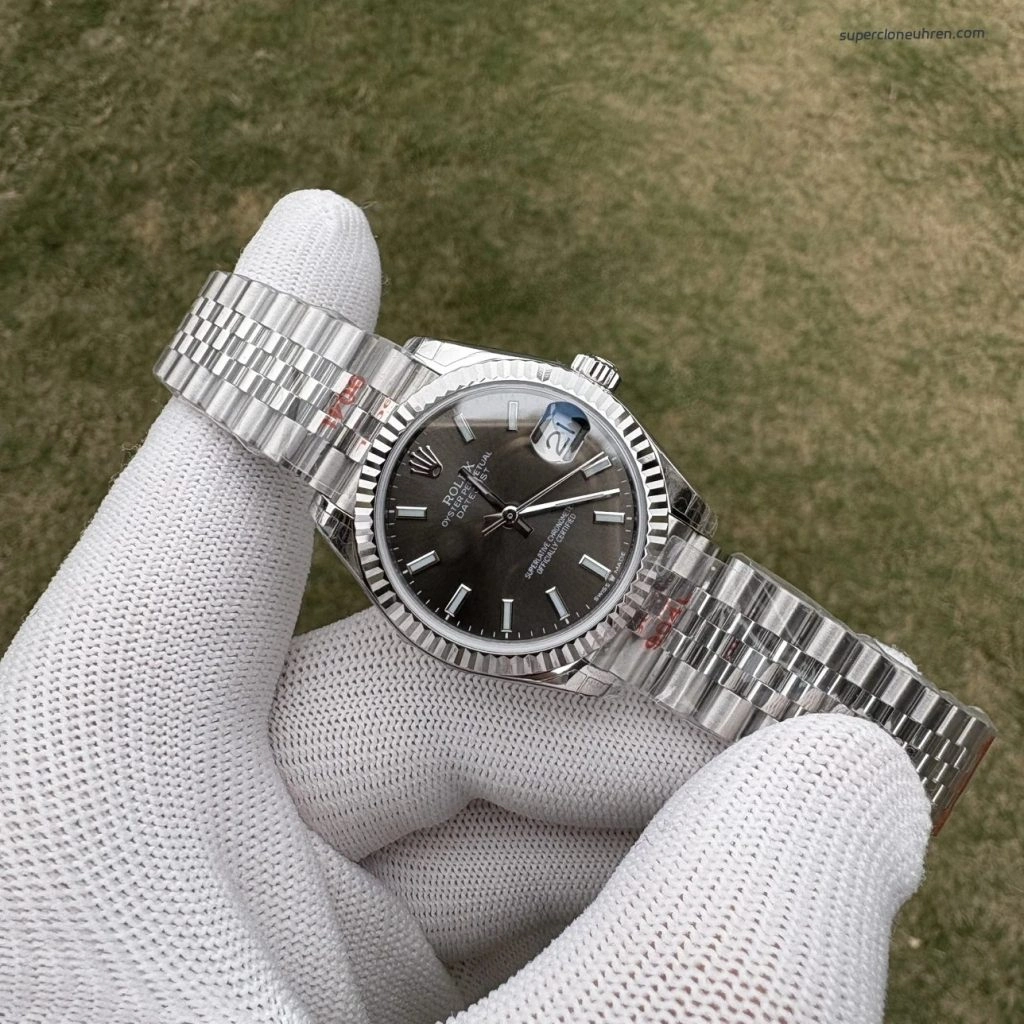 Premium Replica Uhr Rolex Datejust m278274-0016 graues Zifferblatt 31mm
