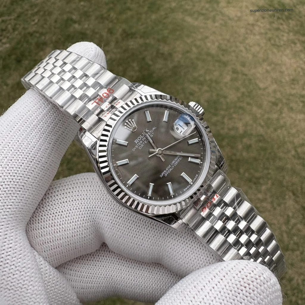 Premium Replica Uhr Rolex Datejust m278274-0016 graues Zifferblatt 31mm
