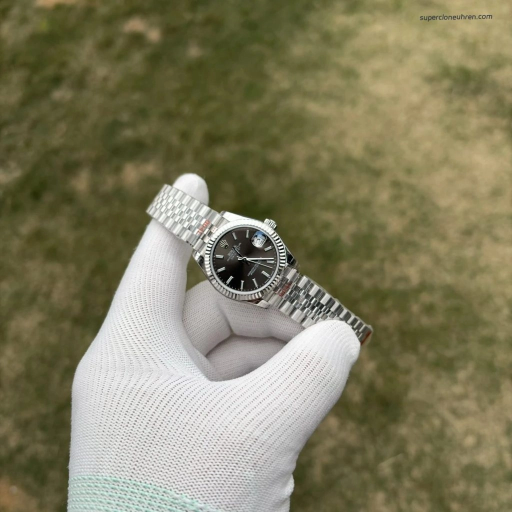 Premium Replica Uhr Rolex Datejust m278274-0016 graues Zifferblatt 31mm