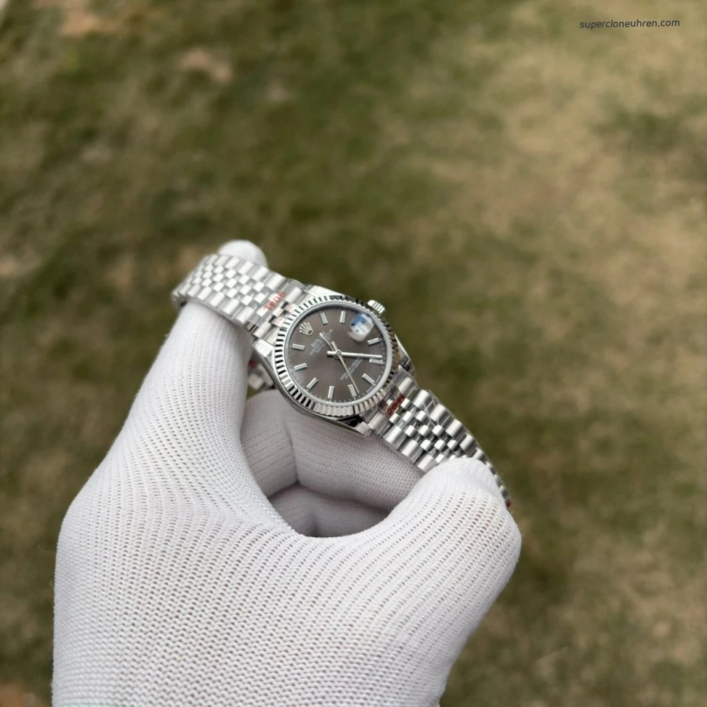 Premium Replica Uhr Rolex Datejust m278274-0016 graues Zifferblatt 31mm