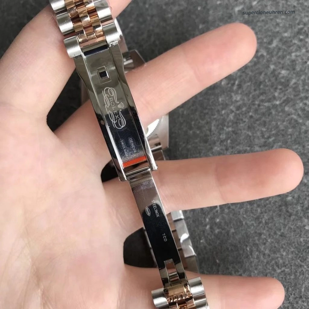 Premium Replica Uhr Rolex Lady-Datejust 178271-0003 Oystersteel und Everose-Gold 31 mm