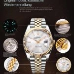 1:1 Super Clone Uhr Rolex Datejust m126333-0002 silbernes Zifferblatt 41mm