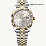 1:1 Super Clone Uhr Rolex Datejust m126333-0002 silbernes Zifferblatt 41mm