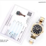 Premium Replica Uhr Rolex Datejust 41 m126333-0013 mit schwarzem Zifferblatt und Gold-Stahl 41mm