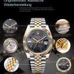 1:1 Super Clone Uhr Rolex Datejust 126333-0020 mit grünem Zifferblatt und 18K Goldauflage 41mm