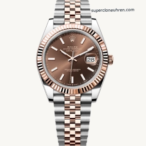 Premium Replica Uhr Rolex Datejust 126331-0002 Edelstahl und Everose-Gold 41 mm