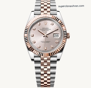 1:1 Super Clone Uhr Rolex Datejust 126331-0008 in Roségold/Edelstahl 41mm