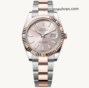 1:1 Super Clone Uhr Rolex Datejust m126331-0009 Edelstahl und Everose-Gold 41 mm