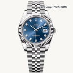 1:1 Super Clone Uhr Rolex Datejust M126334-0016 in 904L Edelstahl mit blauem Zifferblatt 41 mm