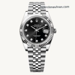 Premium Replica Uhr Rolex Datejust 126334 mit grauem Zifferblatt und Diamantindizes 41 mm