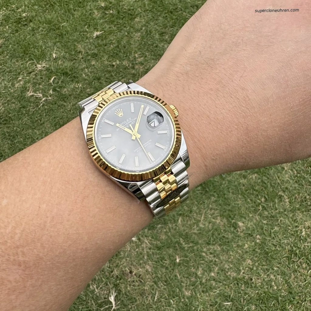 1:1 Super Clone Uhr Rolex Datejust 126333 Zweifarbig Gold-Stahl Jubilé-Band 41mm