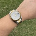 1:1 Super Clone Uhr Rolex Datejust 126333 Zweifarbig Gold-Stahl Jubilé-Band 41mm