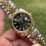 1:1 Super Clone Uhr Rolex Datejust 126333 Zweifarbig Gold-Stahl Jubilé-Band 41mm