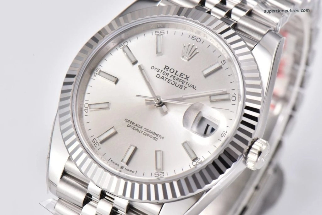 1:1 Super Clone Uhr Rolex Datejust M126334-0004 mit Jubilé-Band aus Edelstahl 41mm