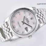 Super Clone Rolex Datejust 126334 Perlmutt-Zifferblatt mit Diamantbesatz 41mm