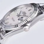 Super Clone Rolex Datejust 126334 Perlmutt-Zifferblatt mit Diamantbesatz 41mm