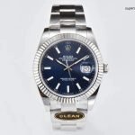 1:1 Super Clone Uhr Rolex Datejust 126334-0001 Blaues Zifferblatt Oysterband 41mm
