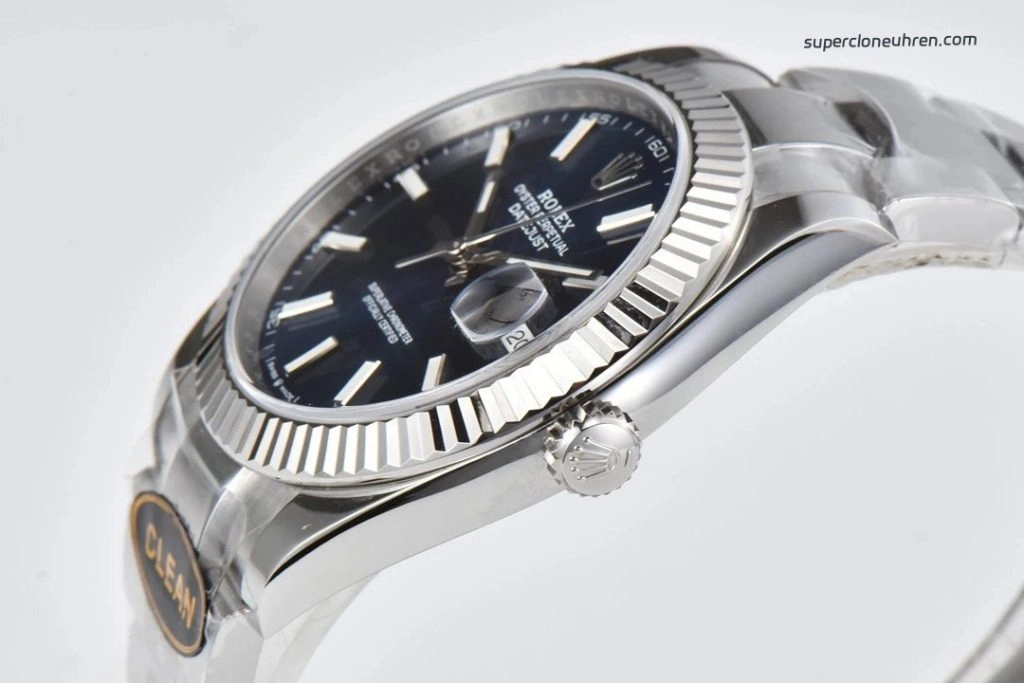 1:1 Super Clone Uhr Rolex Datejust 126334-0001 Blaues Zifferblatt Oysterband 41mm