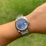 Premium Replica Uhr Rolex Datejust 126334 Eisblaues Zifferblatt mit römischen Ziffern 41 mm