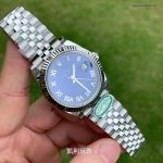 Premium Replica Uhr Rolex Datejust 126334 Eisblaues Zifferblatt mit römischen Ziffern 41 mm