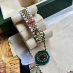 Premium Replica Uhr Rolex Datejust m278383rbr-0016 Bicolor mit grünem Zifferblatt 31mm