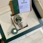 Premium Replica Uhr Rolex Datejust m278383rbr-0016 Bicolor mit grünem Zifferblatt 31mm