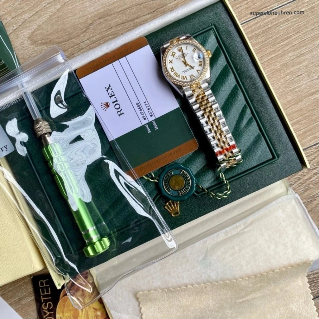 Premium Replica Uhr Rolex Datejust m278383rbr-0002 Bicolor mit Diamantlünette 31 mm