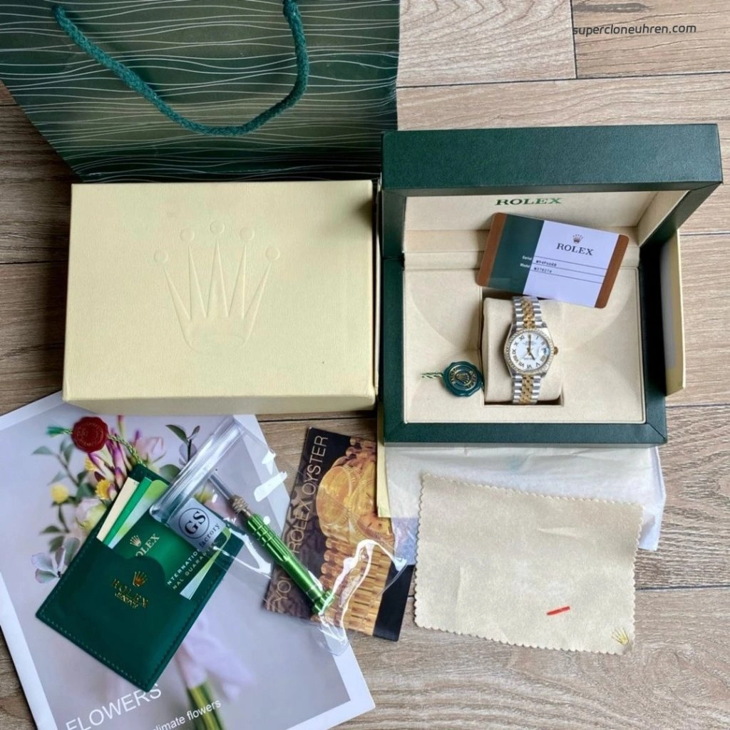 Premium Replica Uhr Rolex Datejust m278383rbr-0002 Bicolor mit Diamantlünette 31 mm