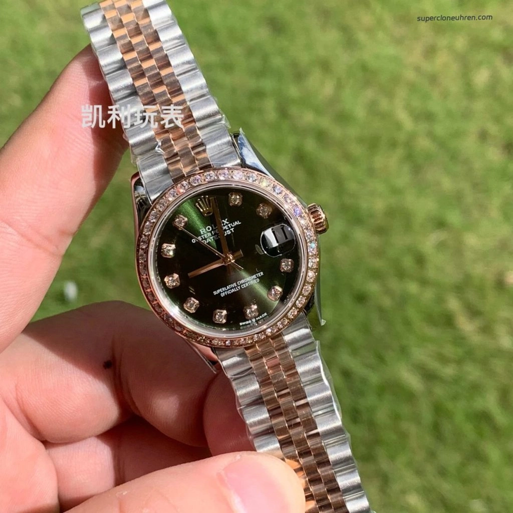 Premium Replica Uhr Rolex Datejust 31 m279381rbr-0007 Bicolor mit Diamantbesatz 31mm