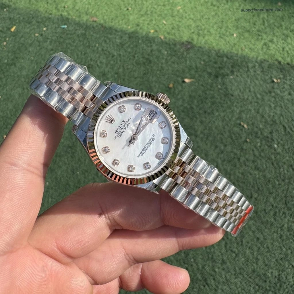 Premium Replica Uhr Rolex Datejust 278271-0026 Perlmutt-Zifferblatt in Roségold 31mm