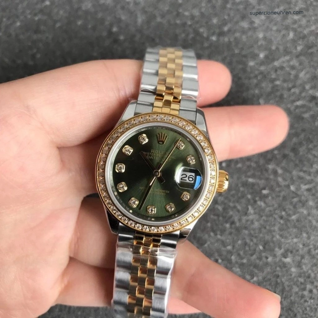 1:1 Super Clone Uhr Rolex Datejust m279173-0013 Bicolor mit Perlmuttzifferblatt 28mm