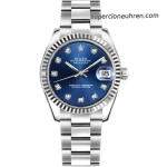 Premium Replica Uhr Rolex Datejust m178274-0061 mit Diamantindizes und Edelstahlband 31mm