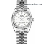 Premium Replica Uhr Rolex Datejust m178274-0008 mit geriffelter Lünette 31mm