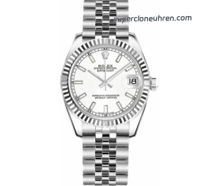 Premium Replica Uhr Rolex Datejust m178274-0008 mit geriffelter Lünette 31mm