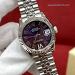 Premium Replica Uhr Rolex Datejust m278274-0026 lila Zifferblatt mit Jubilee-Band 31 mm