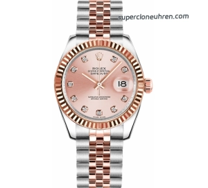 Premium Replica Uhr Rolex Datejust 178271-0034 Stahl-Roségold Jubilé-Band 31mm