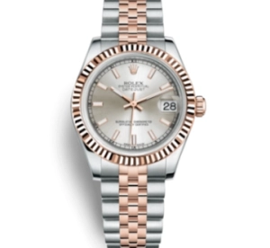 Premium Replica Uhr Rolex Lady-Datejust 178271-0003 Oystersteel und Everose-Gold 31 mm