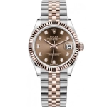 Premium Replica Uhr Rolex Datejust m278271-0028 Roségold Schokobraun 31mm