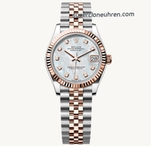 Premium Replica Uhr Rolex Datejust 278271-0026 Perlmutt-Zifferblatt in Roségold 31mm