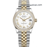 Premium Replica Uhr Rolex Datejust m278383rbr-0002 Bicolor mit Diamantlünette 31 mm