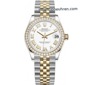 Premium Replica Uhr Rolex Datejust m278383rbr-0002 Bicolor mit Diamantlünette 31 mm