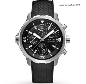 Premium Replica Uhr IWC Aquatimer IW376803 schwarzes Zifferblatt 44mm
