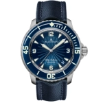 Premium Replica Uhr Blancpain Fifty Fathoms 5015D-1140-52B blaues Zifferblatt Edelstahl 45mm