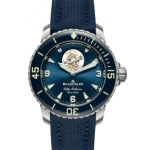 Premium Replica Uhr Blancpain Fifty Fathoms 5025-12B40-O52B mit blauem Zifferblatt 45mm